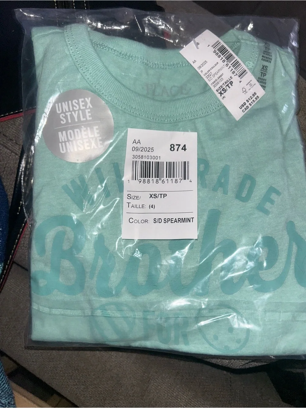 The Children's Place Spearmint Short Sleeve Tee